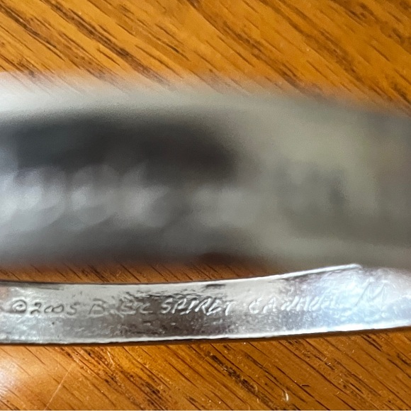 🎭 ARTISAN Set of 2 Pewter Bracelets - Sold as a set. - Picture 5 of 10